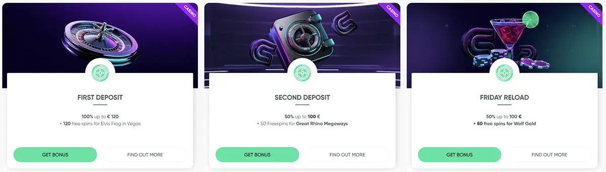 Bonus de bienvenue du casino Granawin